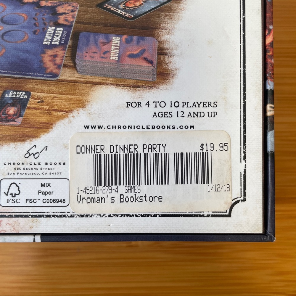 ⭐️ $10 - DONNER DINNER PARTY SOCIAL DEDUCTION + BLUFFING BOARD GAME - Picture 14 of 14
